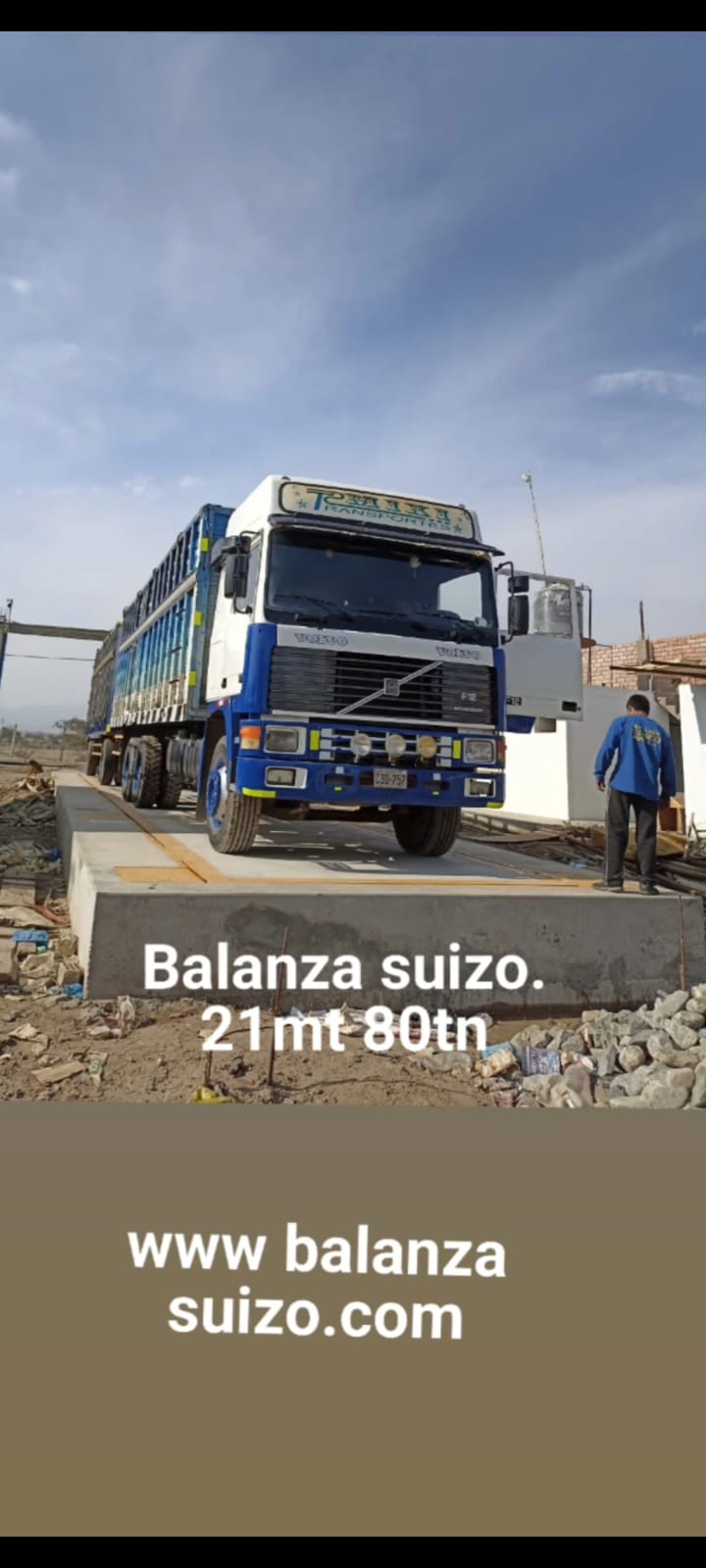 balanza camioneras para 21mts
