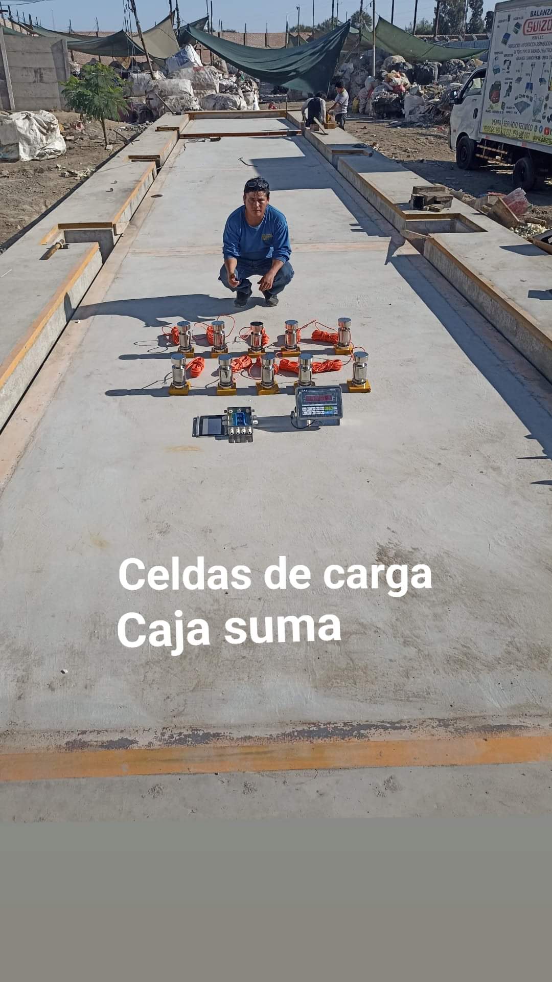 celda de carga para balanza de 21mts de 80TN