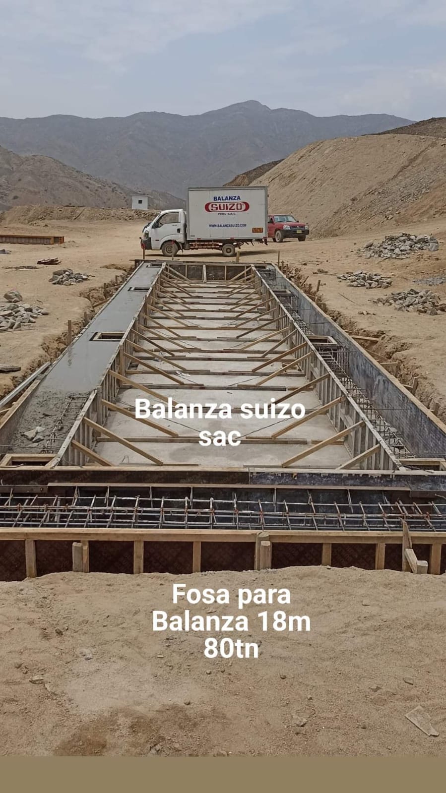 fosa de balanza camionera de 18mts