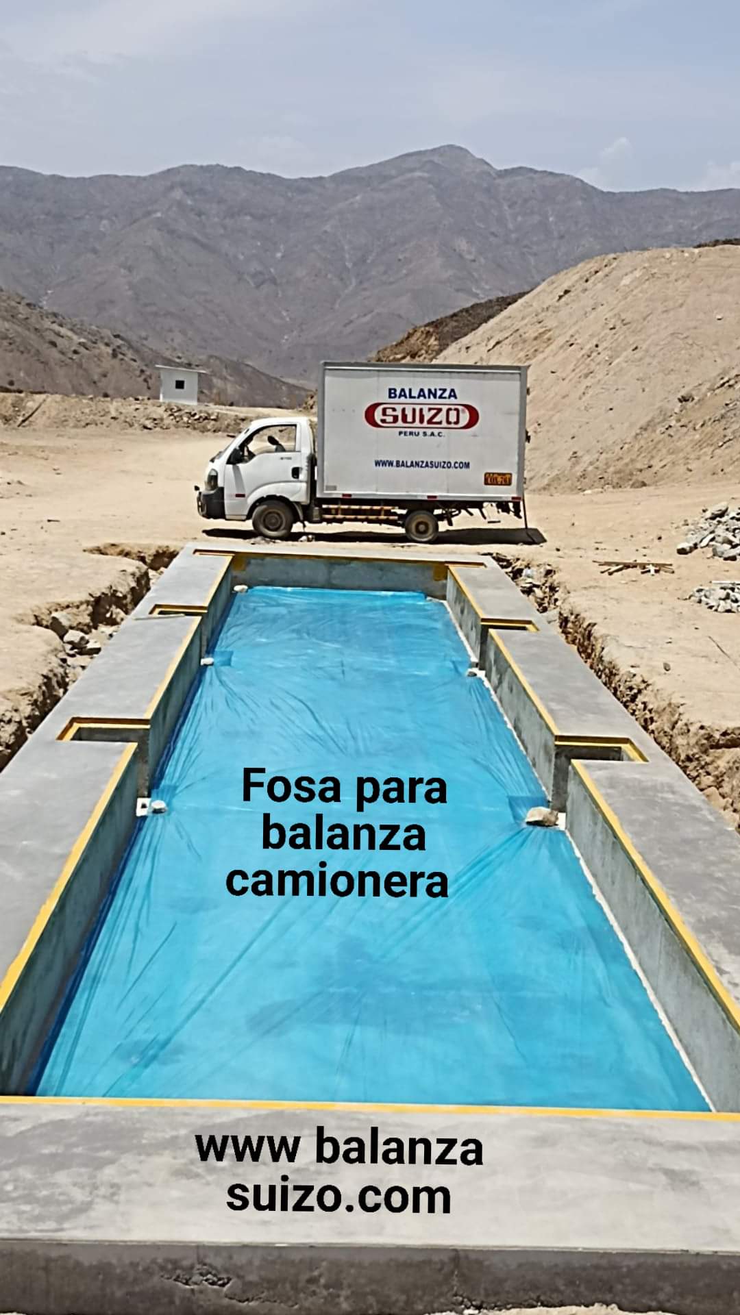 Fosa de balanza camionera de 18mts