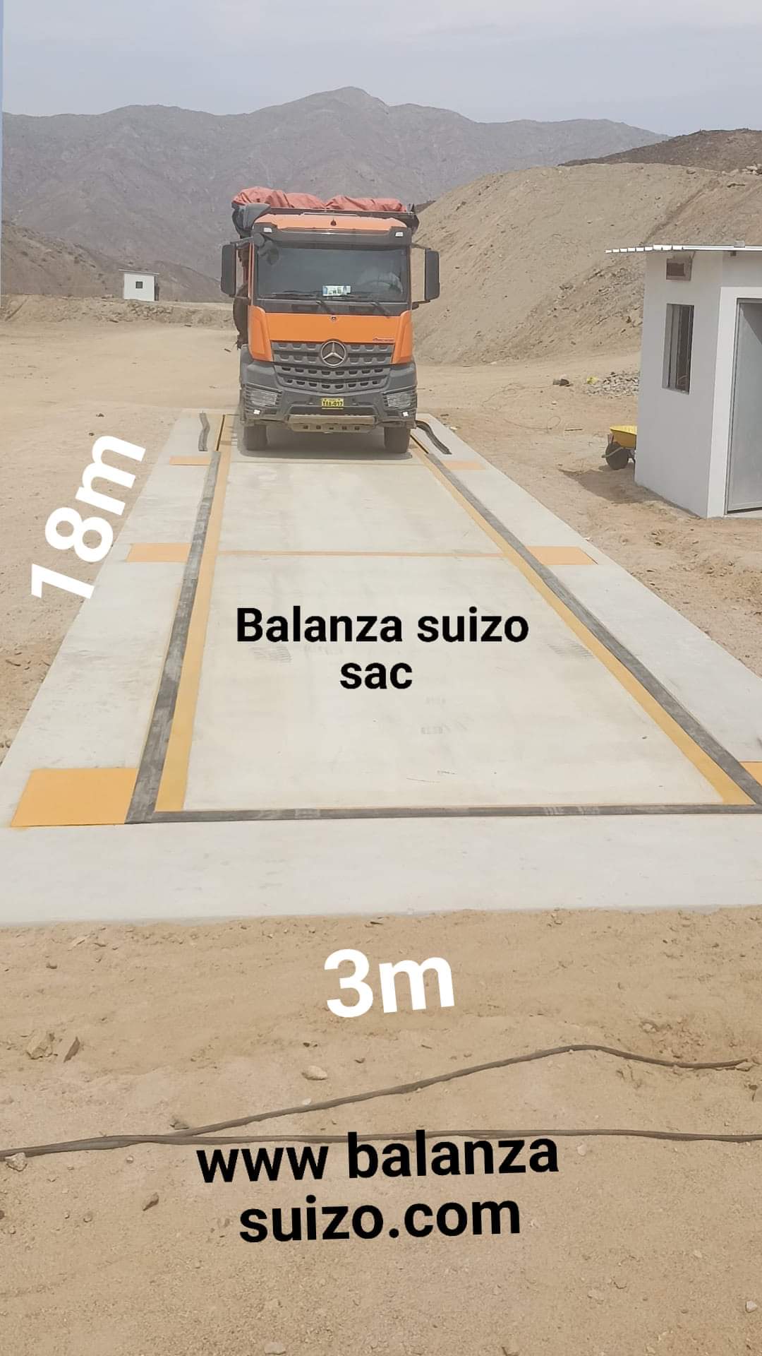 balanza camionera de 18mts